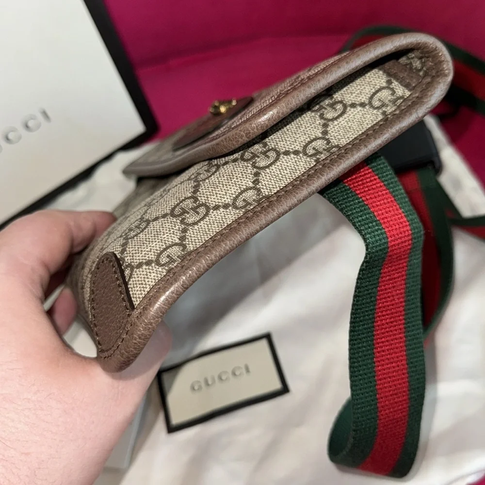 Gucci signature gg web Monogram Belt Bag
